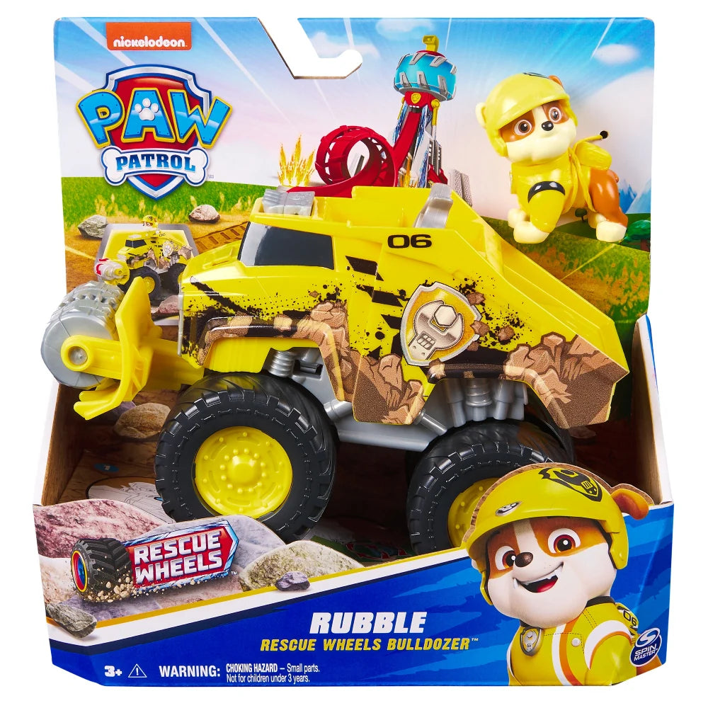 Spinmaster Paw Patrol Rescue Wheels Bulldozer, RUBBLE