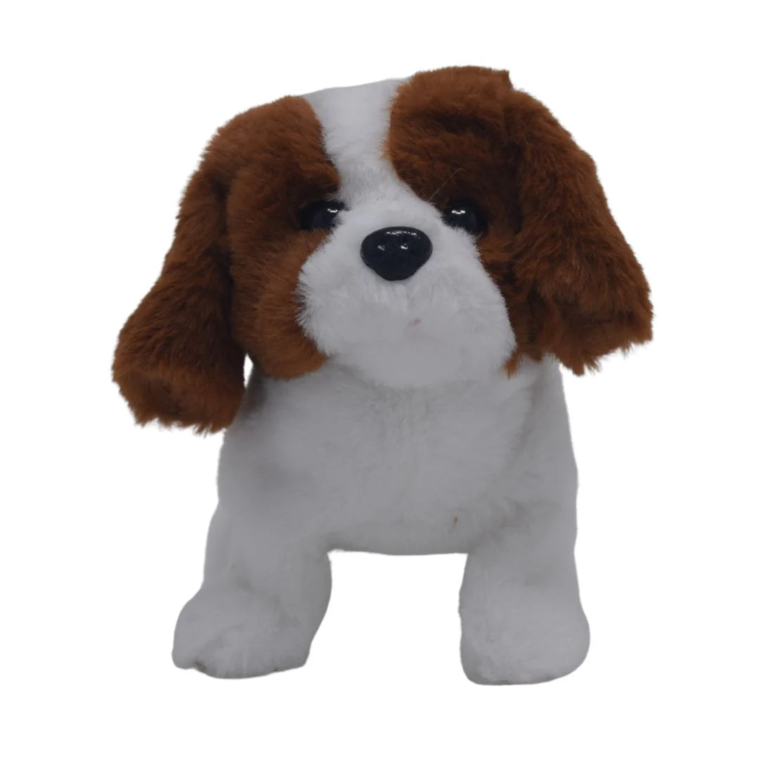 Rowan Fuzzbuzz Leo Walking Dog Stuffed Toy, Cute Plushie