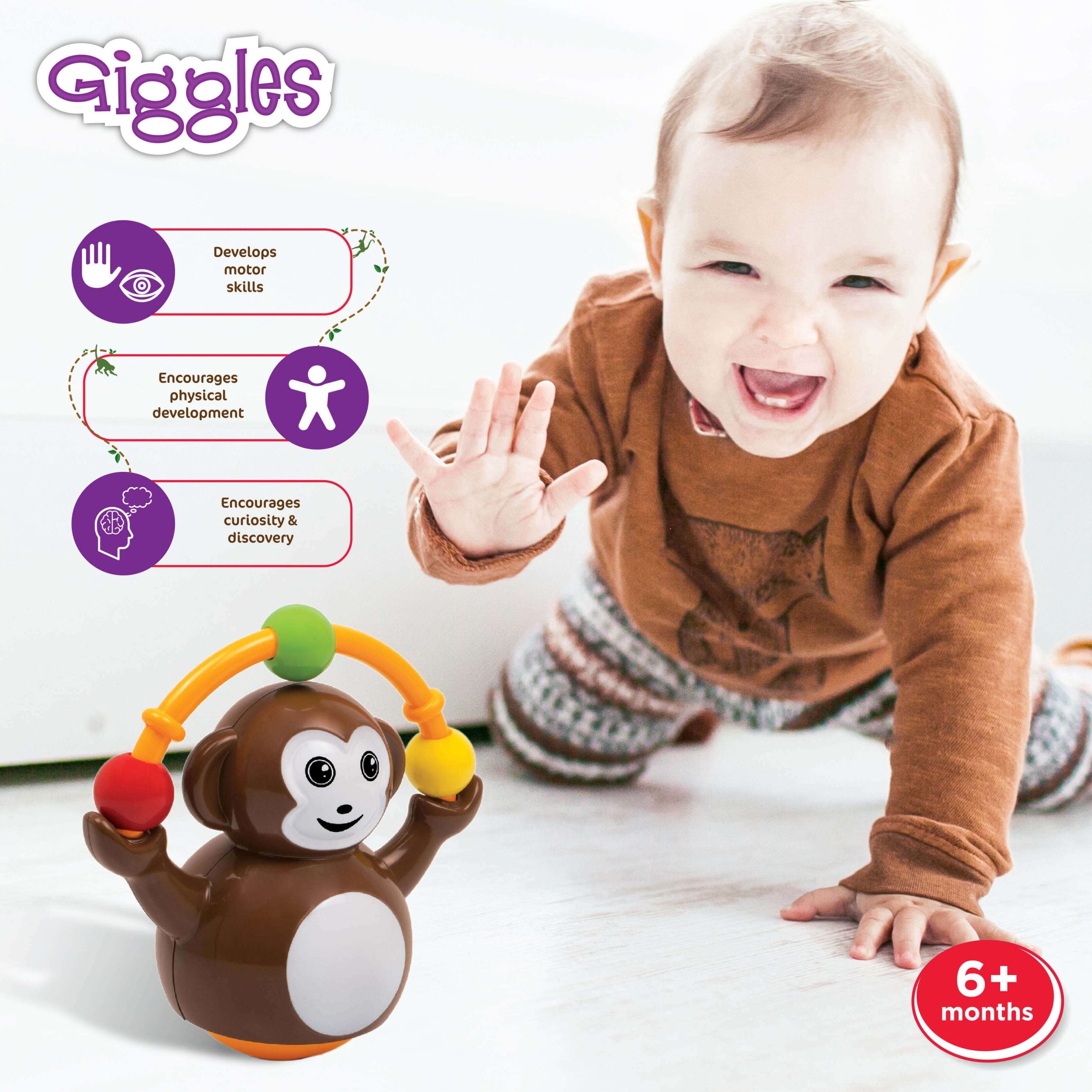 Giggles Push N Crawl Monkey
