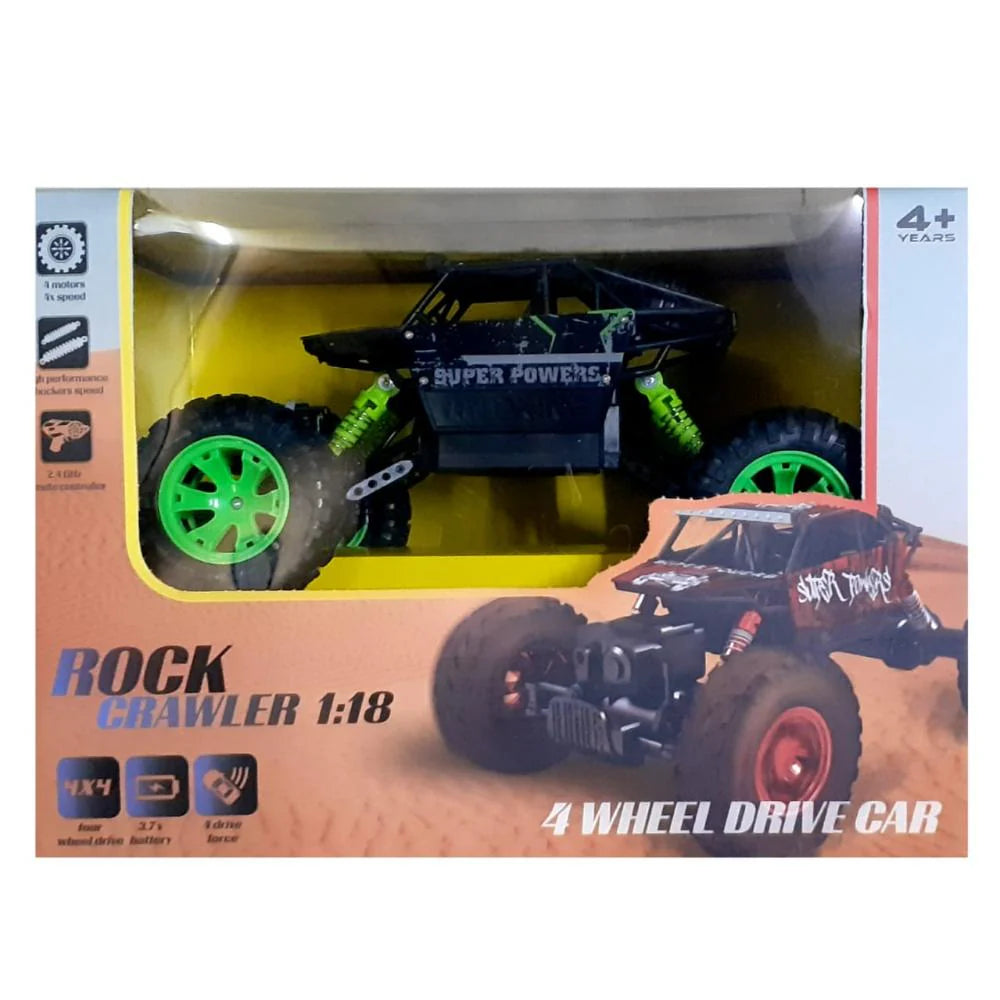 Rock Crawler 4x4 Off Roader RC Car, Multicolor