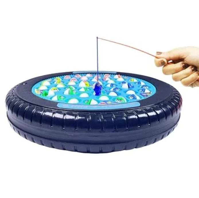 Rowan Fish It Out Musical Fishing Game, 1-4 Players, Blue