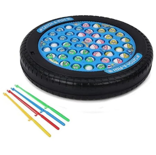 Rowan Fish It Out Musical Fishing Game, 1-4 Players, Blue