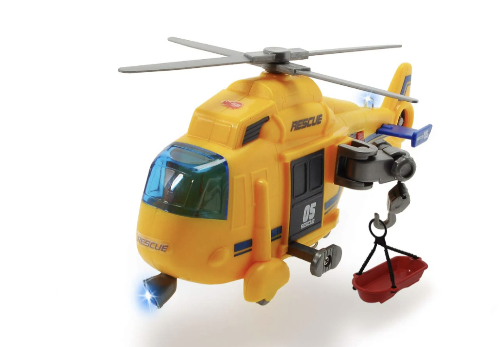 Dickie Toys Rescue Copter, Light & Sound Vehicle for Kids