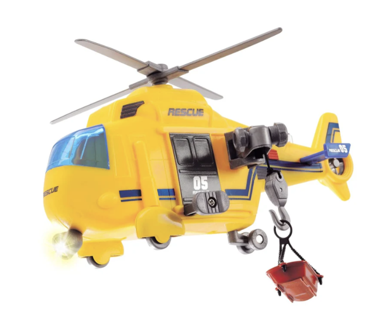 Dickie Toys Rescue Copter, Light & Sound Vehicle for Kids