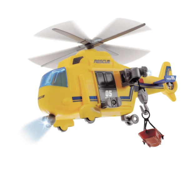 Dickie Toys Rescue Copter, Light & Sound Vehicle for Kids