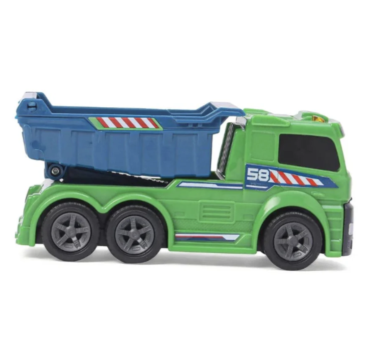 Dickie Toys Dump Truck, Light & Sound Vehicle for Kids