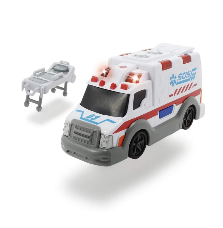 Dickie Toys Ambulance, Light & Sound Vehicle for Kids