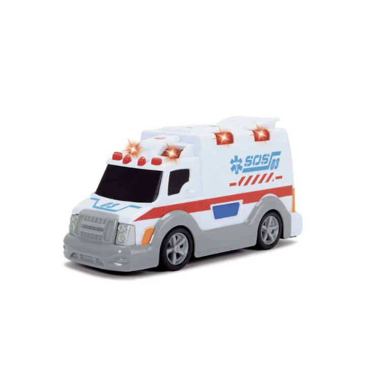 Dickie Toys Ambulance, Light & Sound Vehicle for Kids