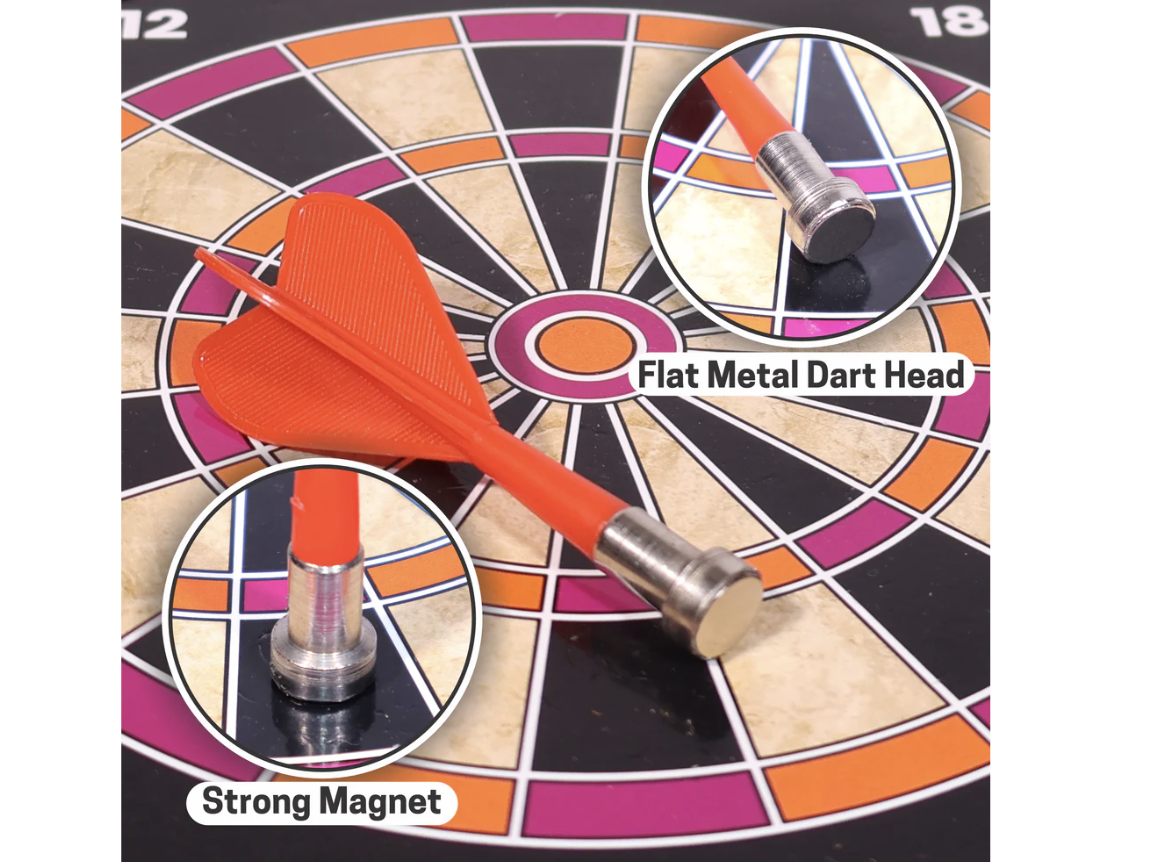 Aditi Magnetic Dart Board with Darts Large
