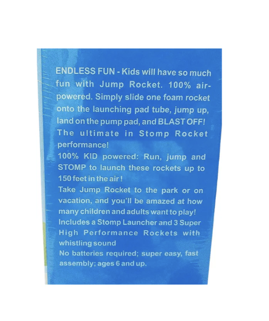 Ekta Jump Rocket Stomp Launcher and 3 Foam Tipped Rockets