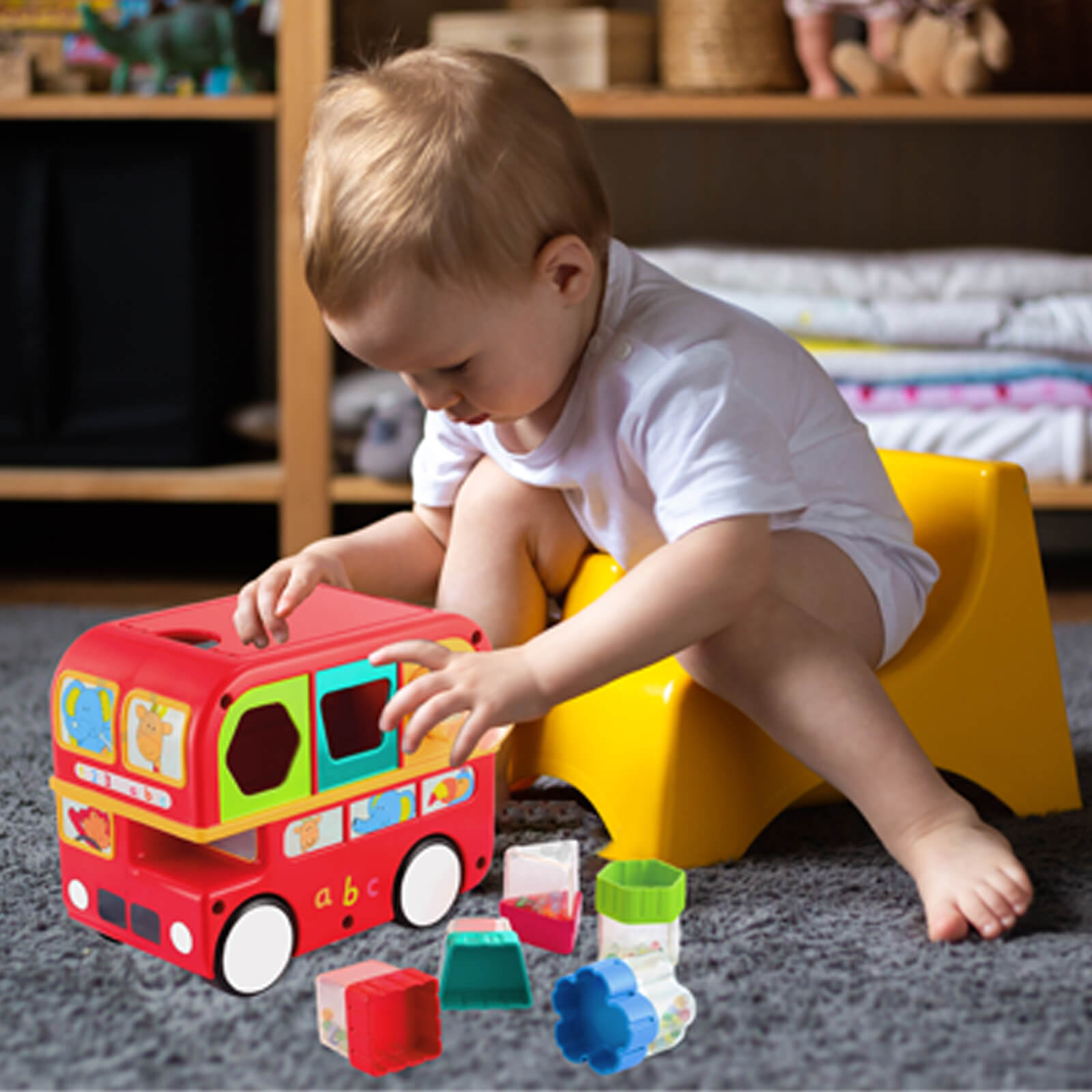 Giggles Shape Sorting Bus