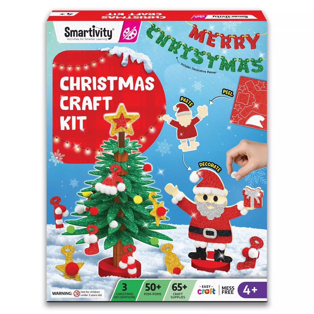 Smartivity Pom Pom Christmas DIY Craft Kit