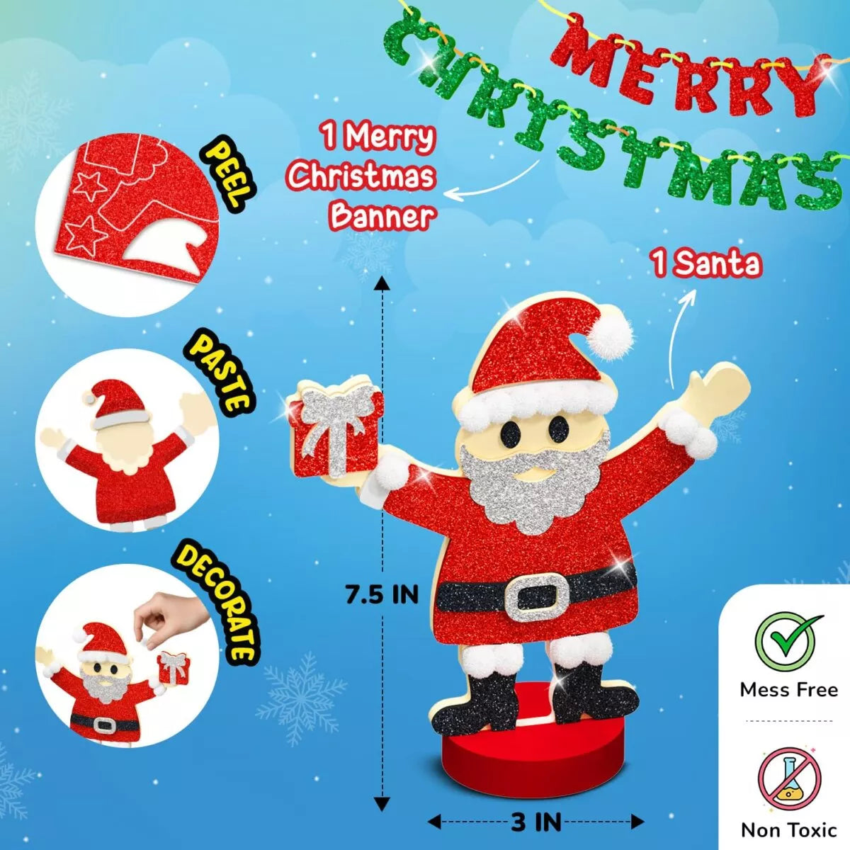 Smartivity Pom Pom Christmas DIY Craft Kit