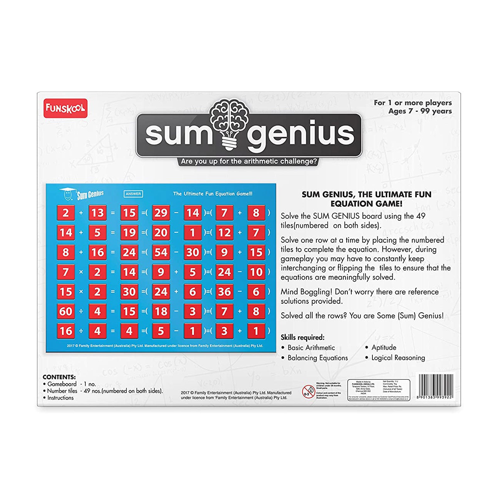 Funskool Games Sum Genius