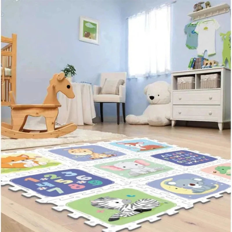 Sunta HT Printed Puzzle Playmat 9Pcs -Safari