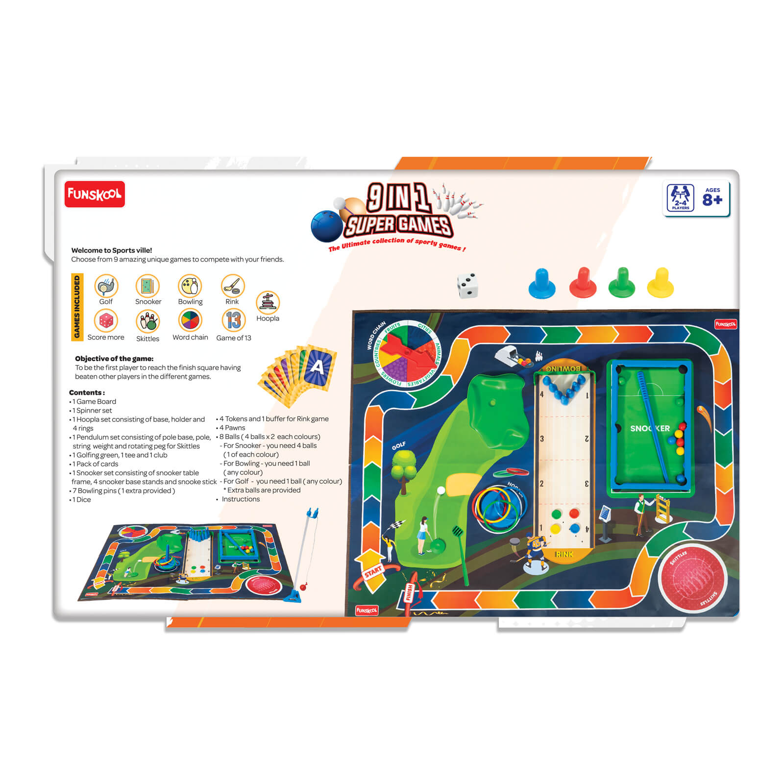 FUNSKOOL 9 IN 1 SUER GAMES FUN