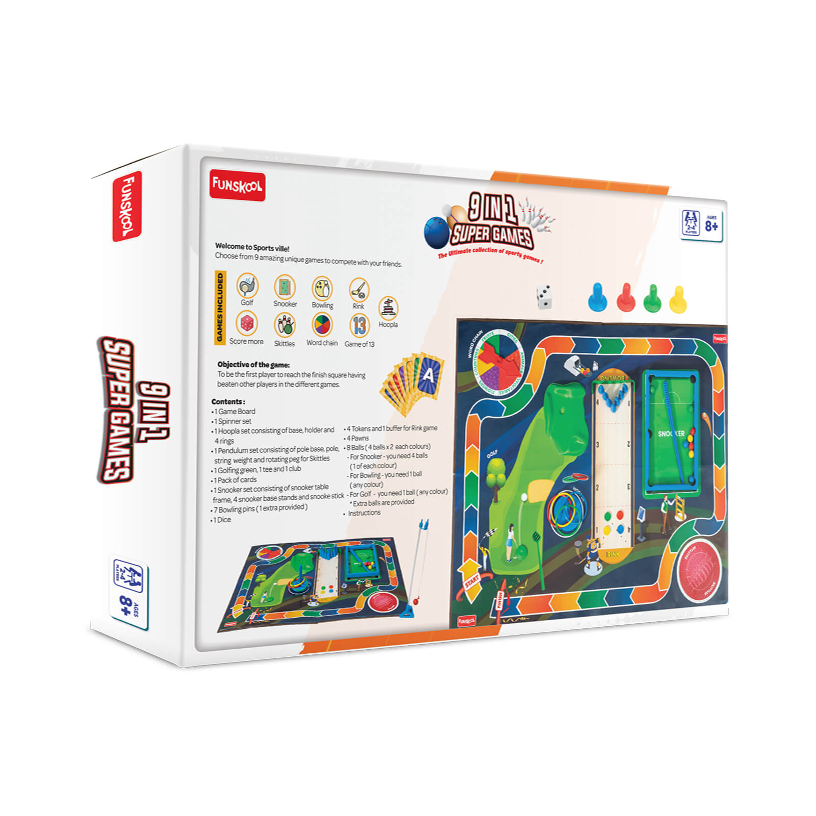 FUNSKOOL 9 IN 1 SUER GAMES FUN