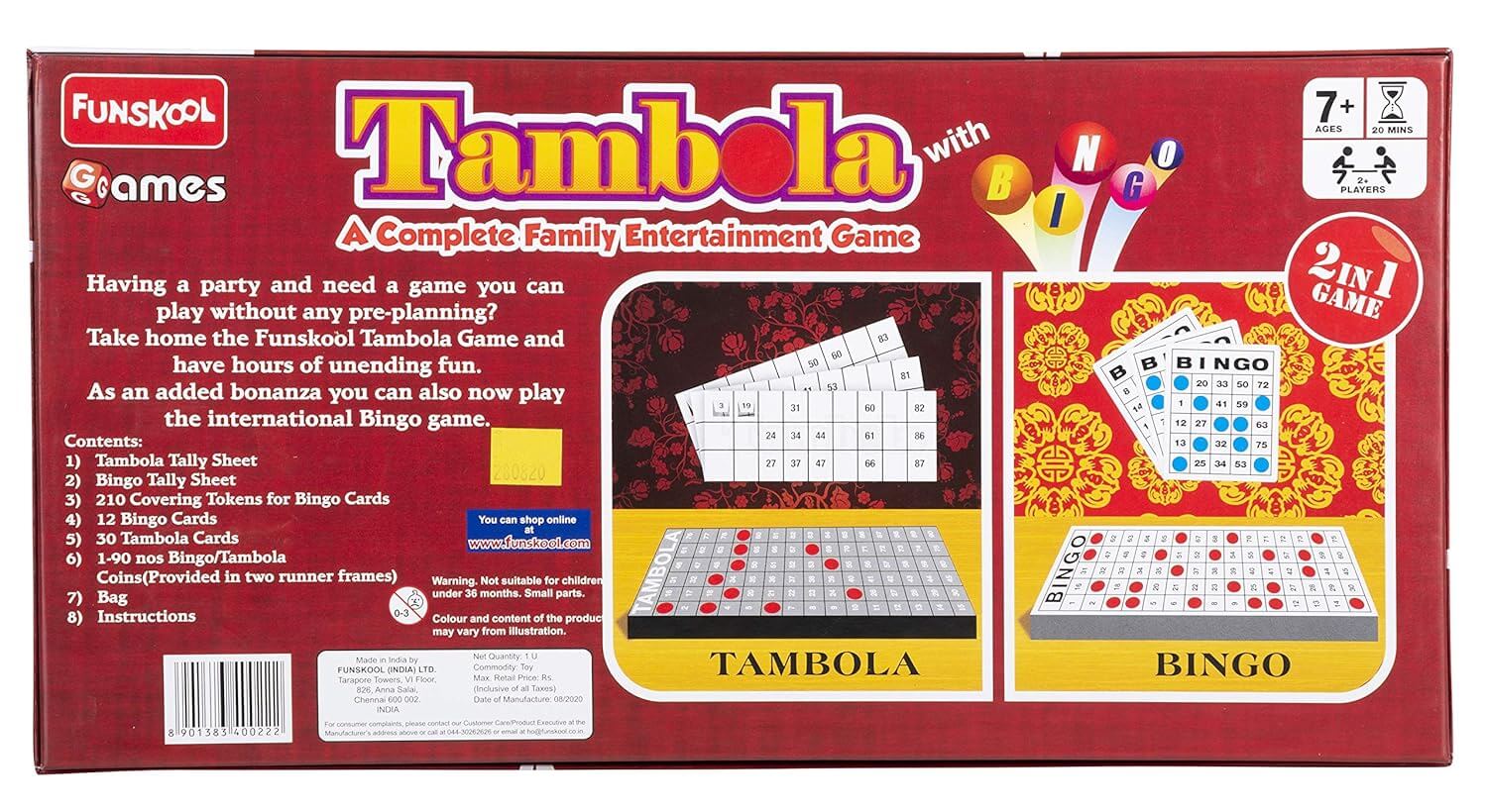 Funskool Games Tambola 2 in 1