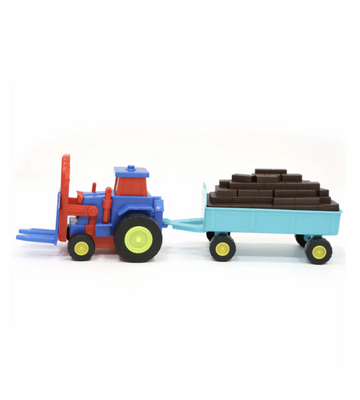 Aditi Friction Tractor Toy With Logs/Bricks