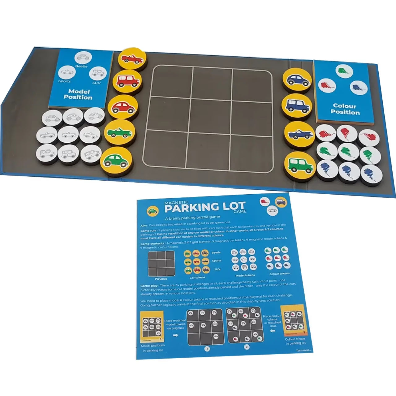 Toykraft Mind Game Magnalogix Magnetic Parking Lot Junior