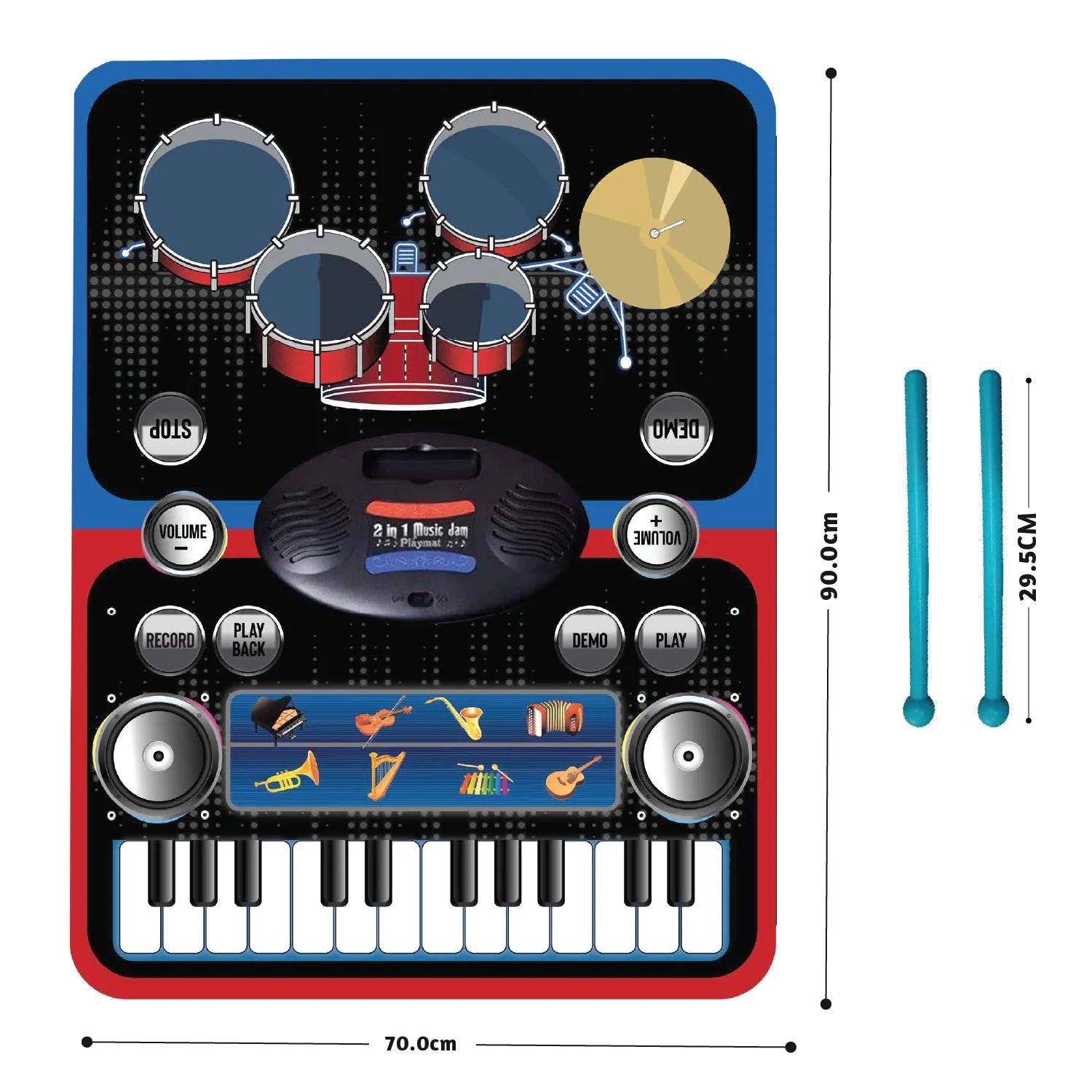 Electrobotic 2 in 1 Melody Playmat For Kids
