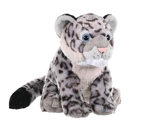 Wild Republic LEOPARD SNOW CUB Stuffed Animal