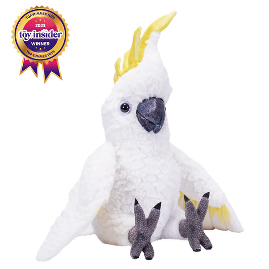 Wild Republic COCKATOO SULPHER CRESTED Stuffed Animal