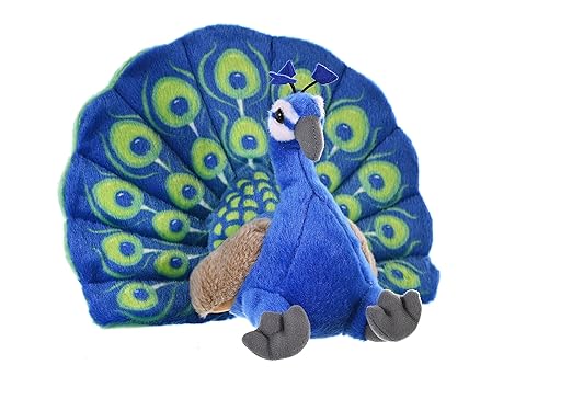 Wild Republic MINI PEACOCK Stuffed Animal