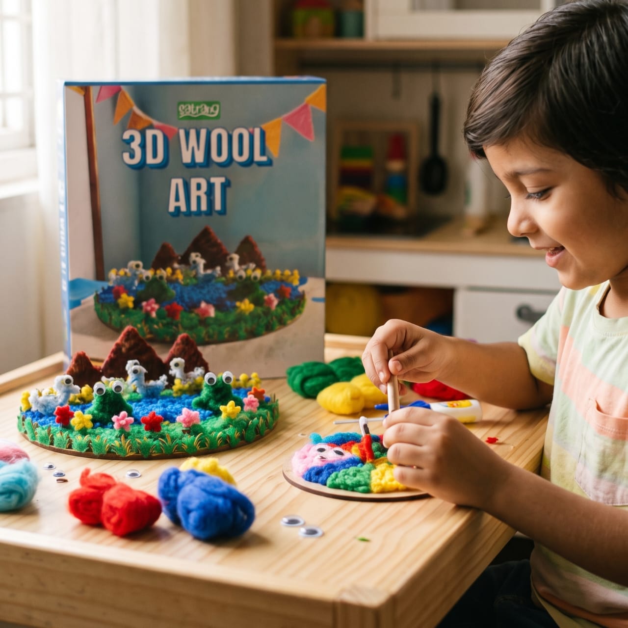 Satrang 3D Wool Art DIY Craft Kit