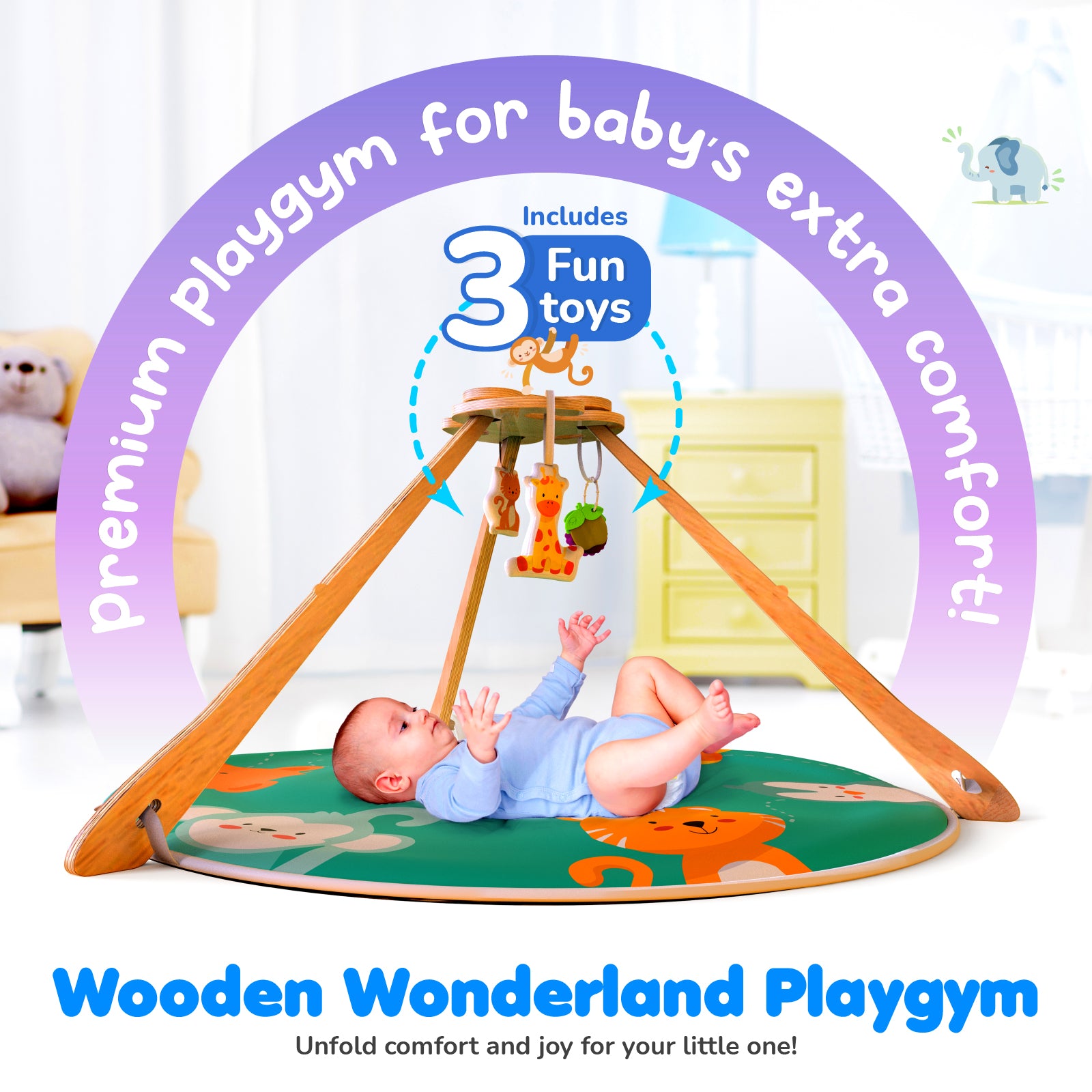 Giggles Wooden Wonderland Playgym