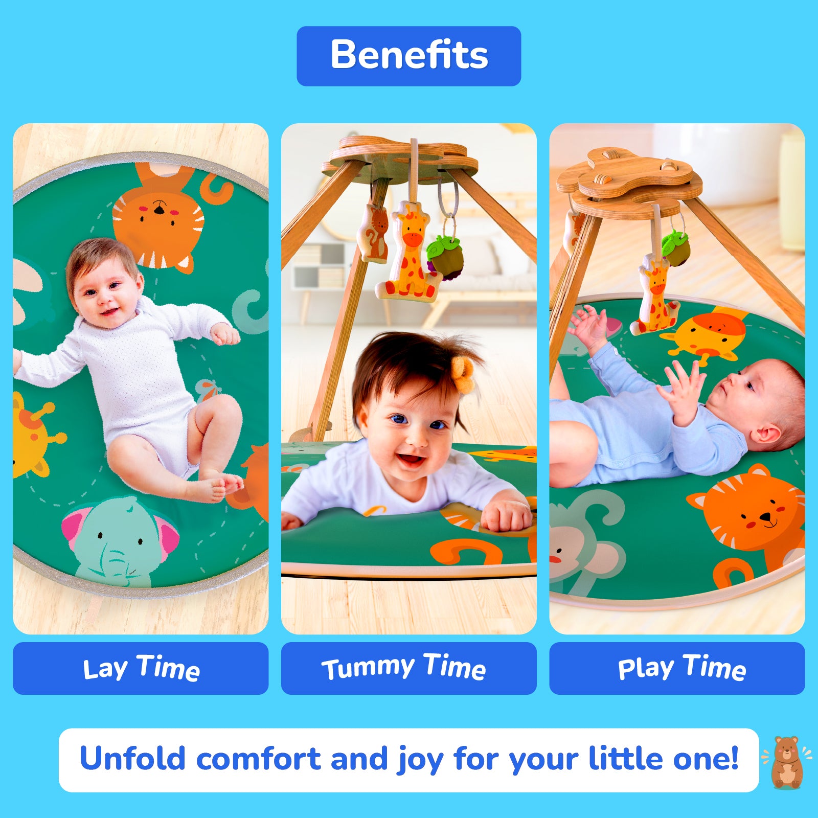 Giggles Wooden Wonderland Playgym