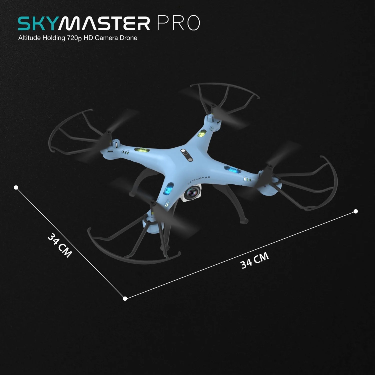Electrobotic Sky Master Pro 2.4 GHZ Altitude Holding Camera Drone 720p HD