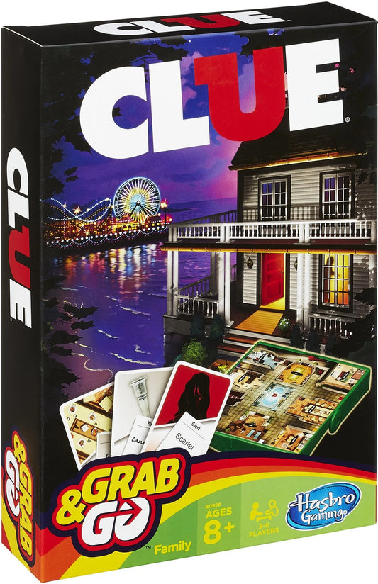 HASBRO GAMING Clue Grab & Go Game Strategy & War Board Game