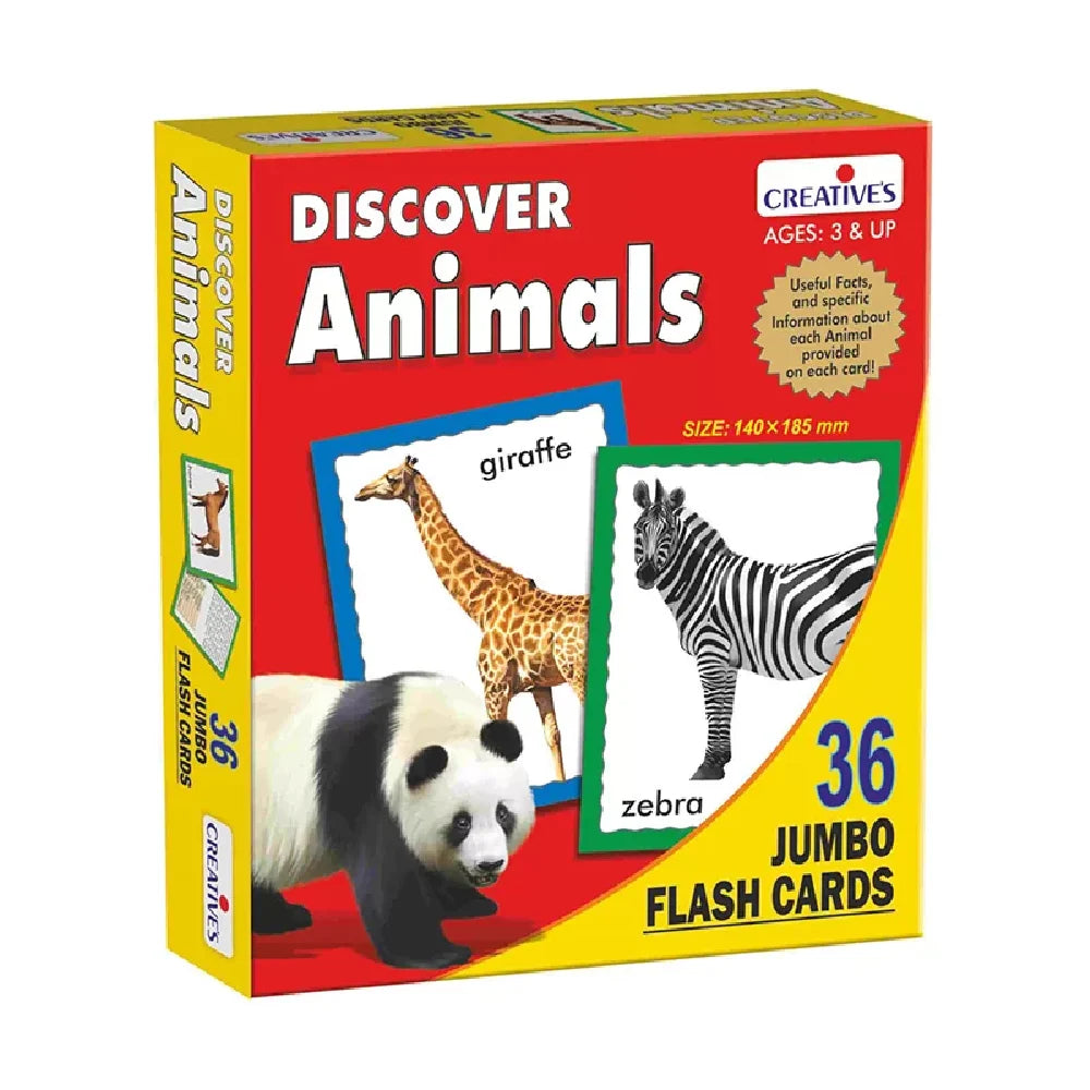 Creative's Discover Animals- Jumbo Flash cards