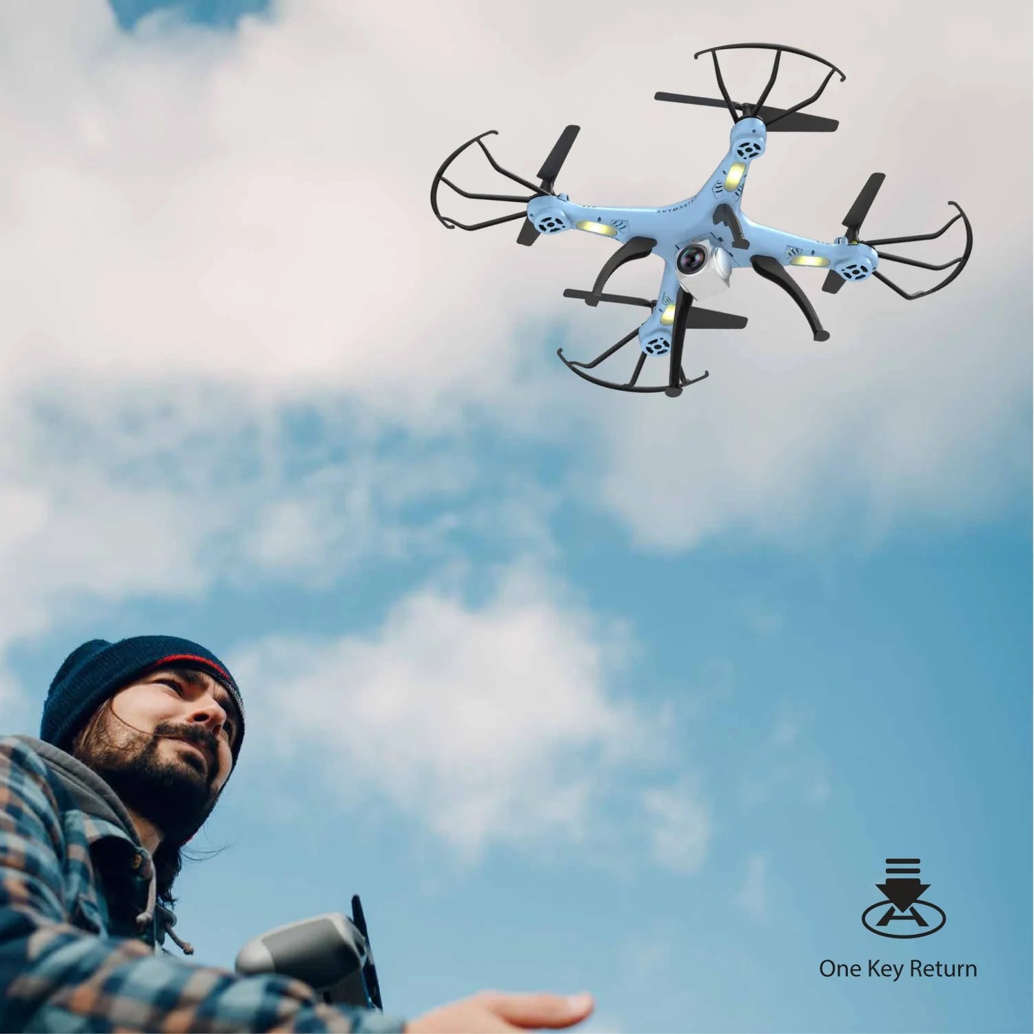 Electrobotic Sky Master Pro 2.4 GHZ Altitude Holding Camera Drone 720p HD