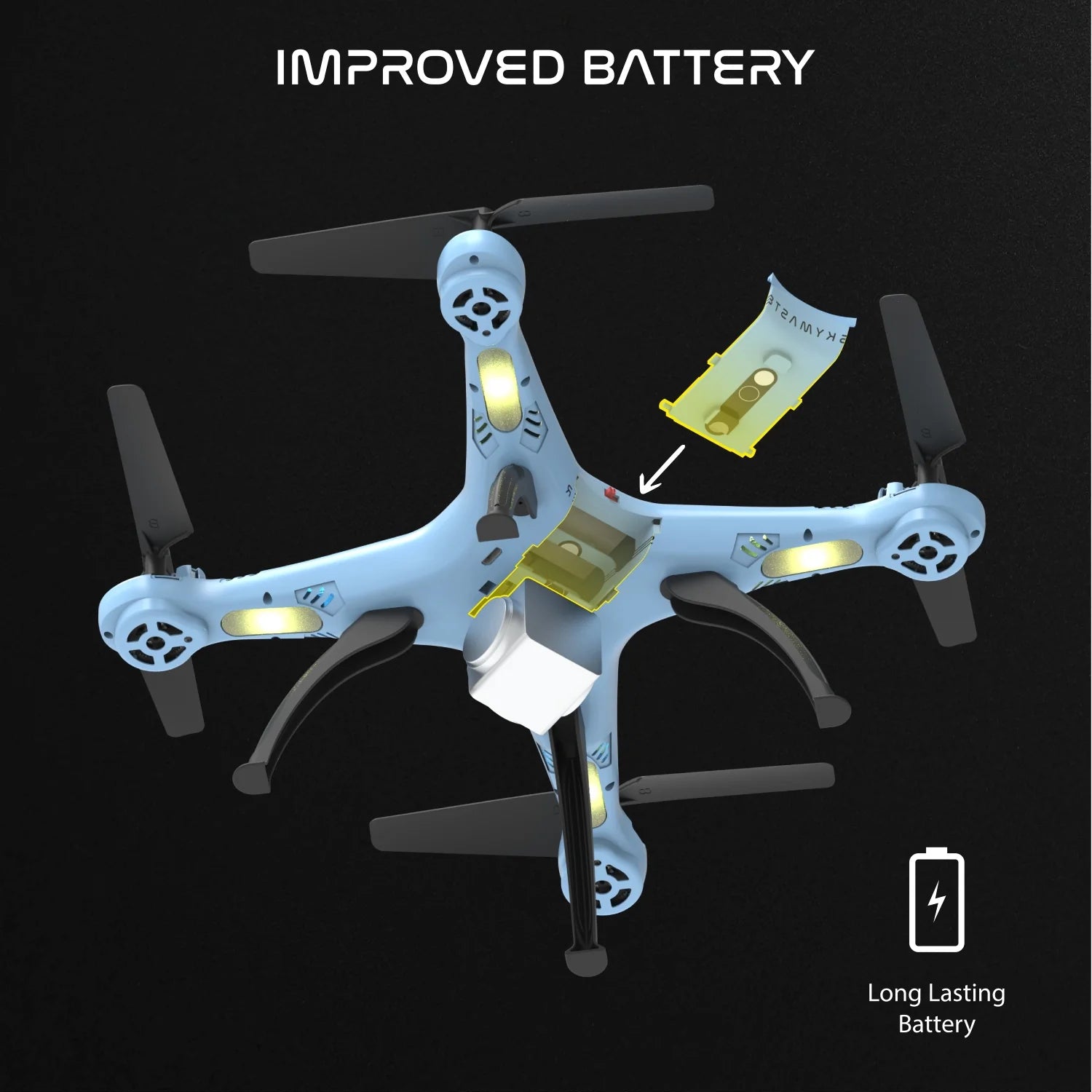 Electrobotic Sky Master Pro 2.4 GHZ Altitude Holding Camera Drone 720p HD
