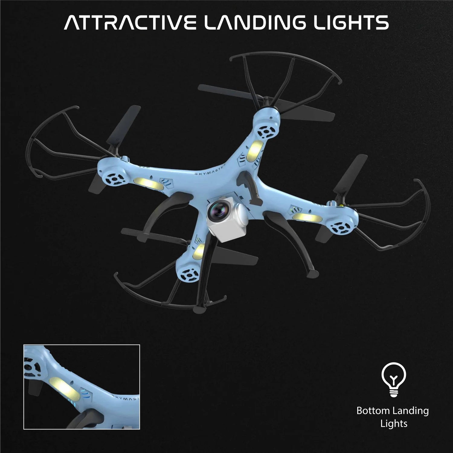 Electrobotic Sky Master Pro 2.4 GHZ Altitude Holding Camera Drone 720p HD