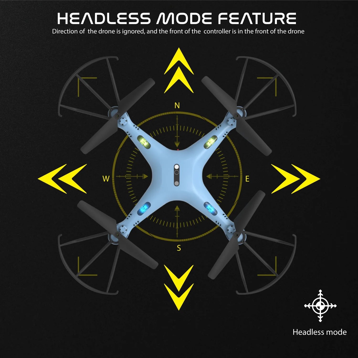 Electrobotic Sky Master Pro 2.4 GHZ Altitude Holding Camera Drone 720p HD