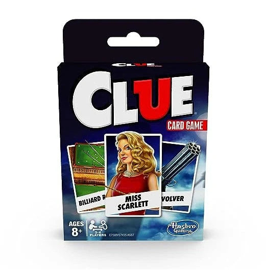 Hasbro Gaming Clue Card Game for Kids 3-4 Players Strategy Game