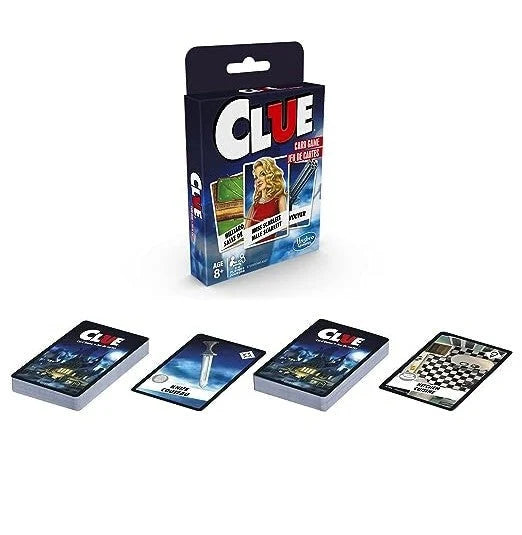 Hasbro Gaming Clue Card Game for Kids 3-4 Players Strategy Game