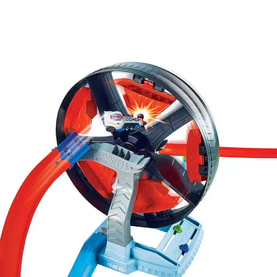 Hot Wheels Spinwheel Challenge Playset with 1:64 single Car GJM77