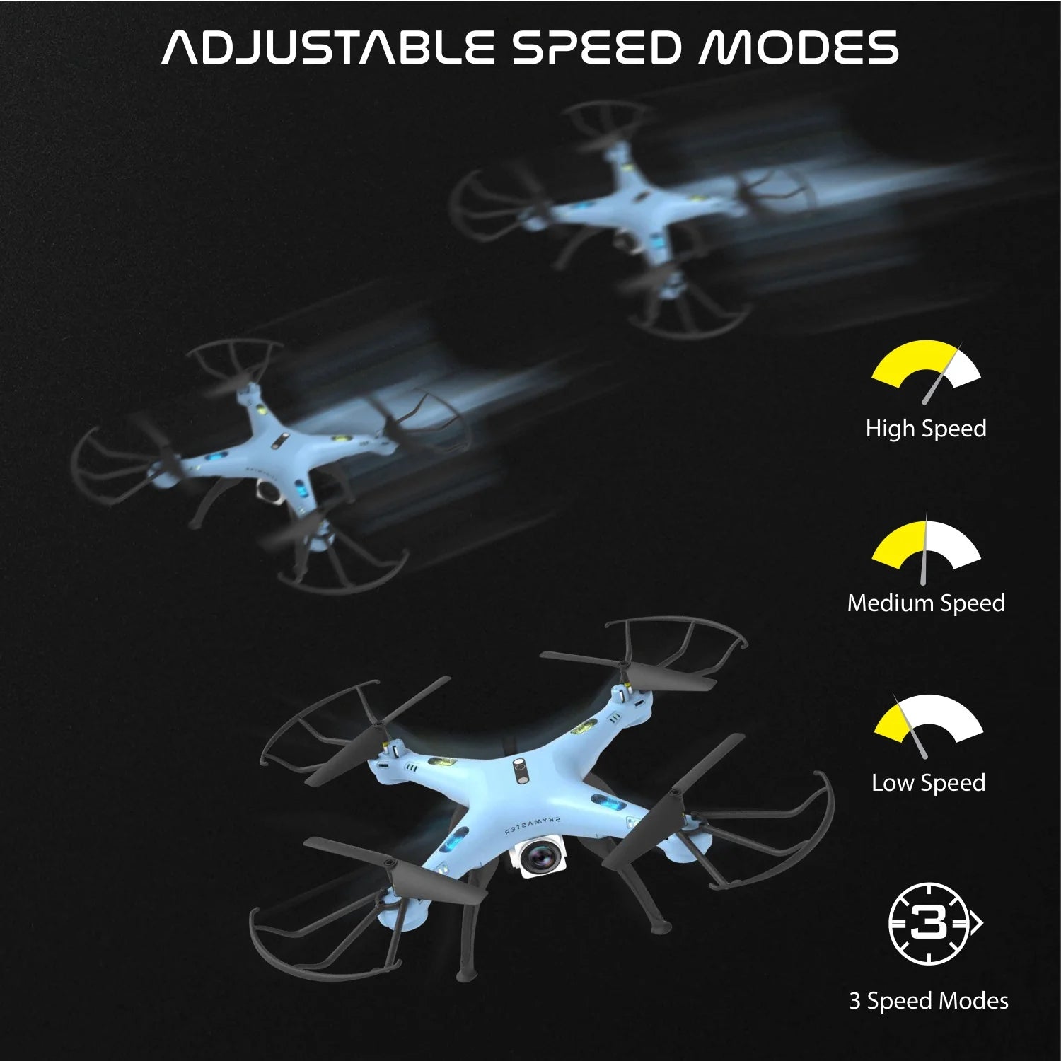 Electrobotic Sky Master Pro 2.4 GHZ Altitude Holding Camera Drone 720p HD