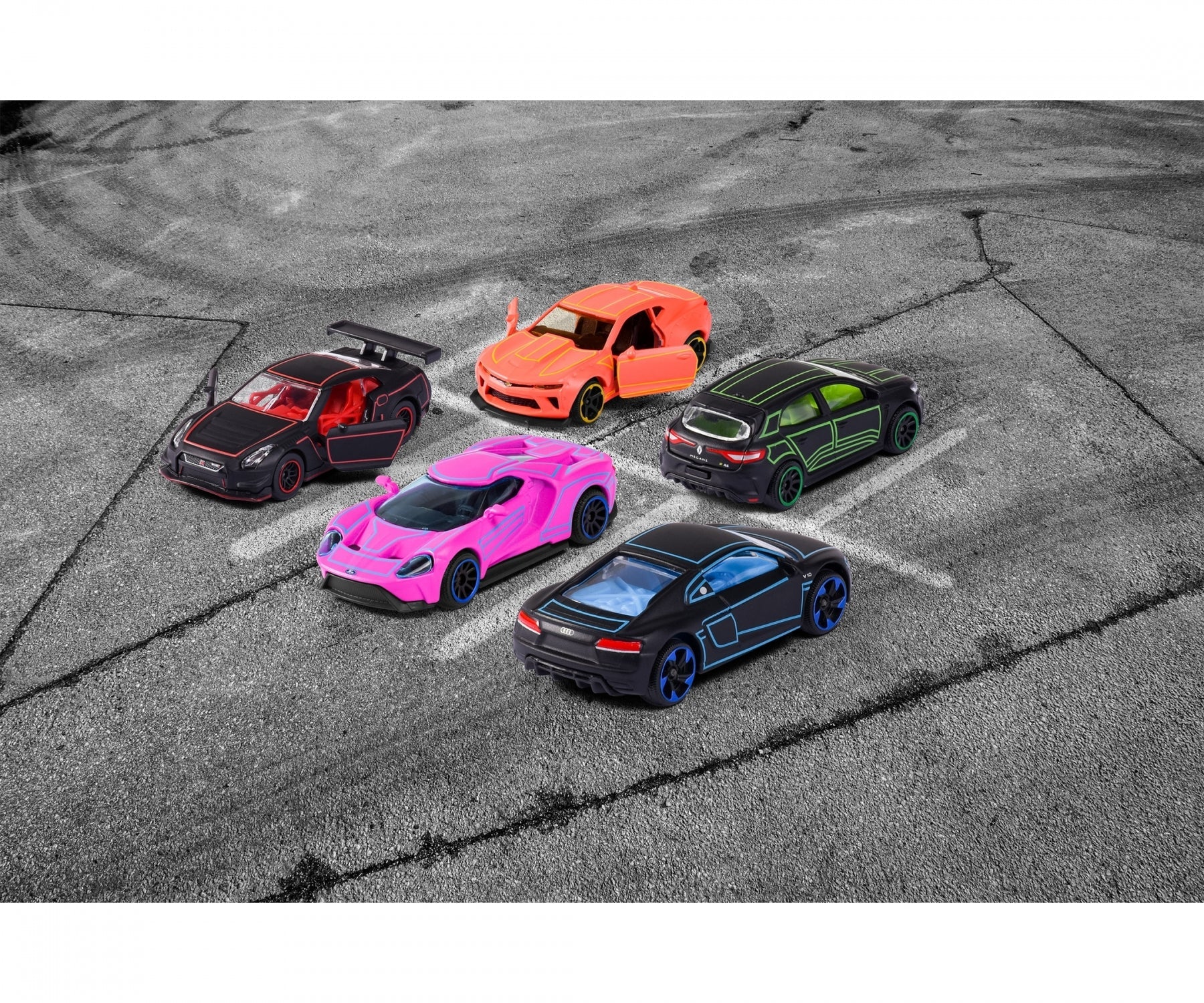 Majorette Light Racer Series 5 Car Giftpack Licensed Diecast Cars