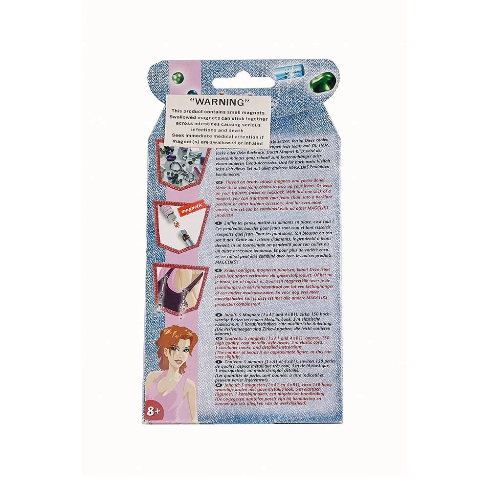 Magcliks Magnetic Jewellery Jeans Jangler 9736 for Girls, Kids