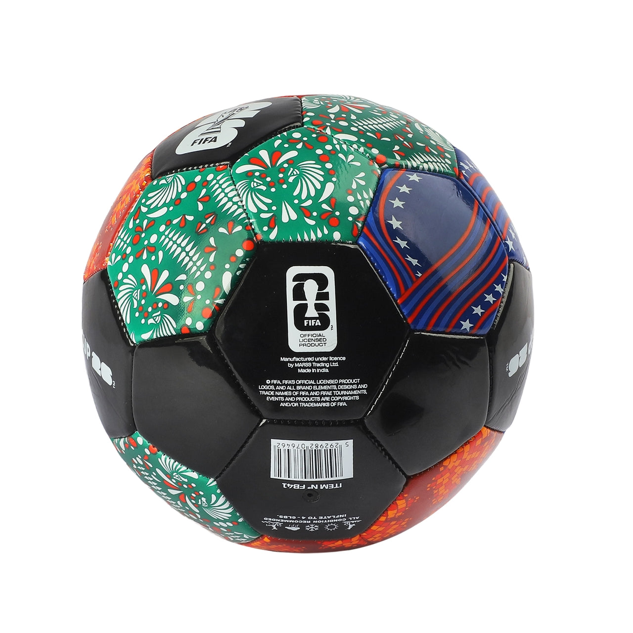 Official FIFA World Cup 2026 Size 5 Match Football – Black Graphic