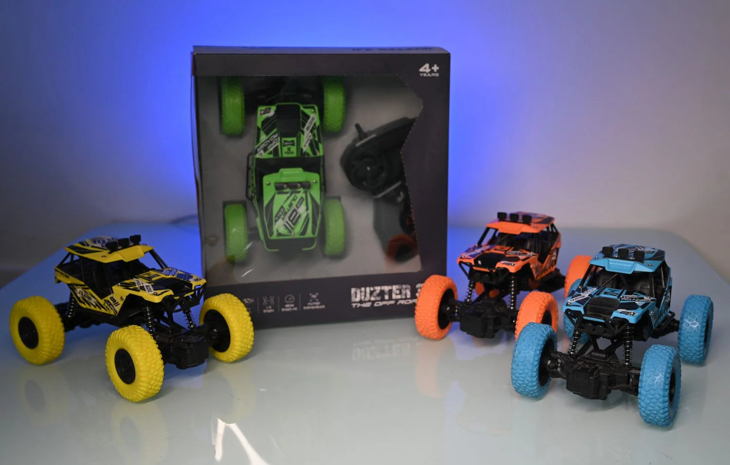 DUZTER 4.0- Remote Control Car Big Size Rock Crawler, High-Speed 2WD Remote Control Car, Multicolor