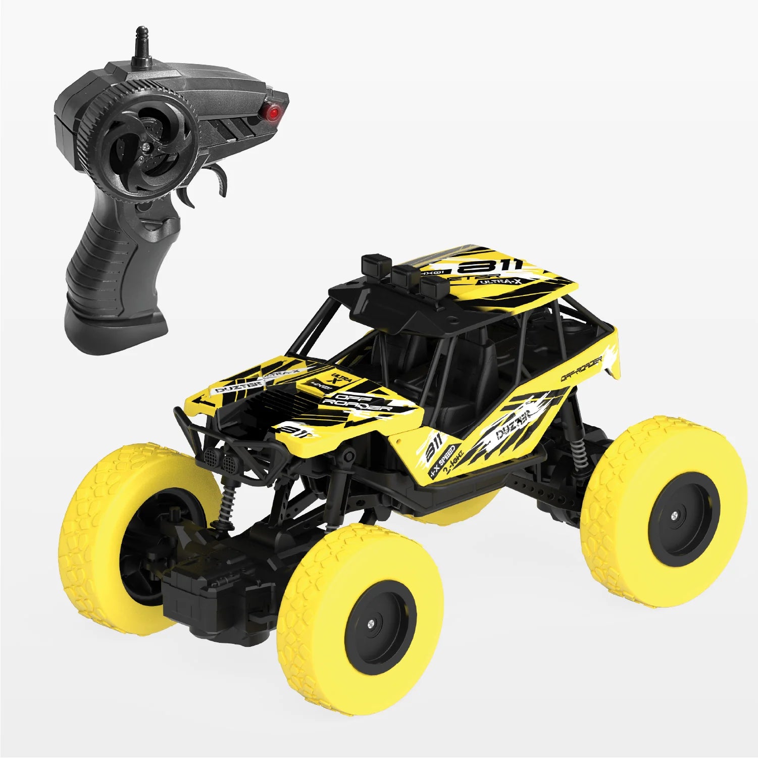 DUZTER 4.0- Remote Control Car Big Size Rock Crawler, High-Speed 2WD Remote Control Car, Multicolor