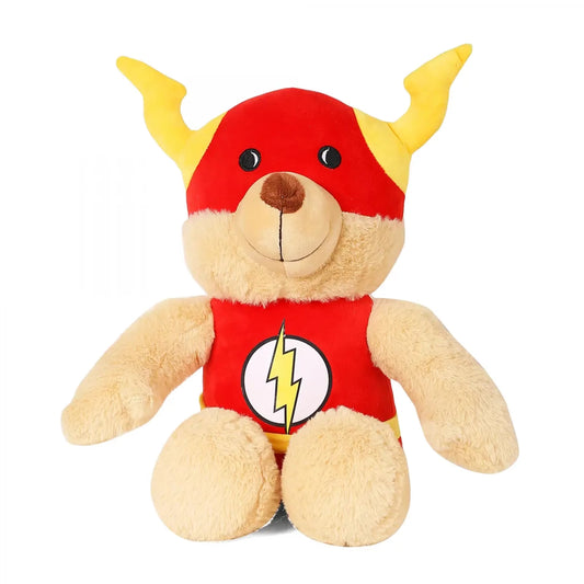 Mirada Cute Beige DC Comics Flash Teddy Bear Soft Toy for - 30cm