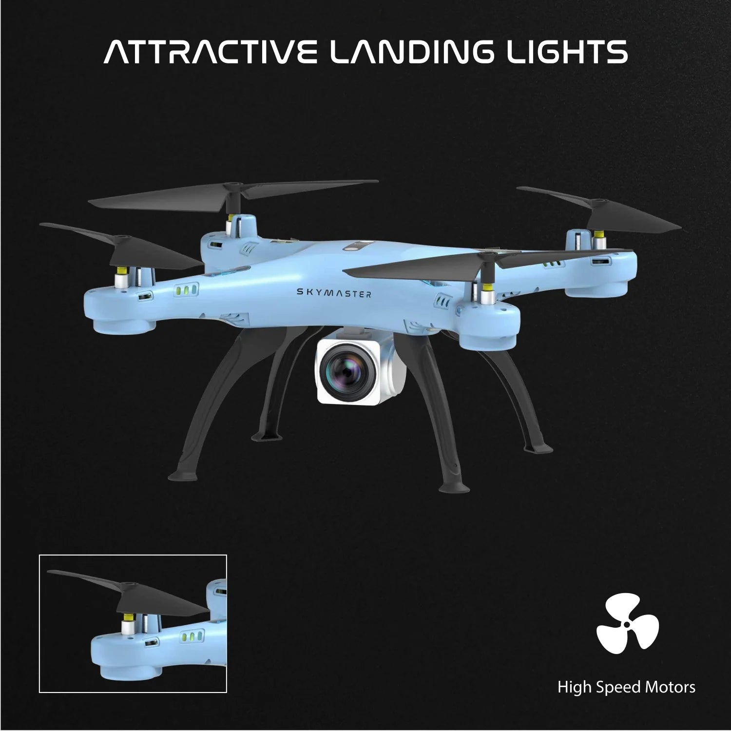 Electrobotic Sky Master Pro 2.4 GHZ Altitude Holding Camera Drone 720p HD