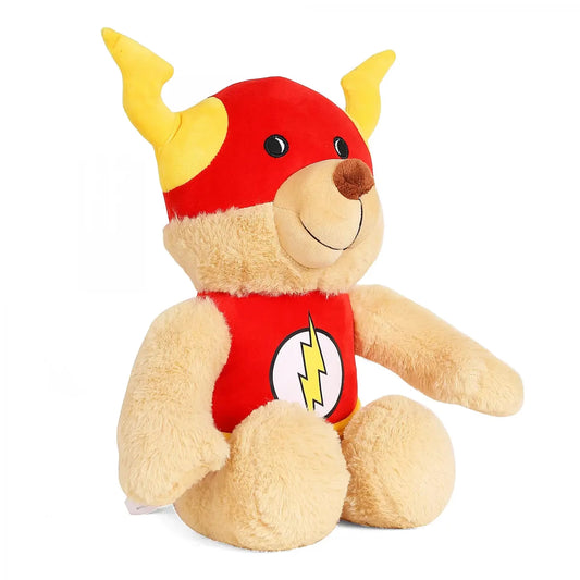 Mirada Cute Beige DC Comics Flash Teddy Bear Soft Toy for - 30cm